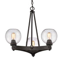 Golden Lighting 4855-3 RBZ-SD Galveston 3 Light Chandelier - Crescent Harbor