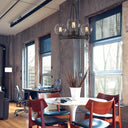 Golden Lighting 4855-3 RBZ-SD Galveston 3 Light Chandelier - Crescent Harbor