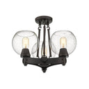 Golden Lighting 4855-SF RBZ-SD Semi-Flush - Crescent Harbor