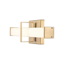 Golden Lighting 5623-B19 BLK-OP Elon 19" LED Bath Bar in Matte Black with Opal Glass - Crescent Harbor