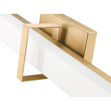 Golden Lighting 5623-B19 BLK-OP Elon 19" LED Bath Bar in Matte Black with Opal Glass - Crescent Harbor