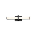 Golden Lighting 5623-B19 BLK-OP Elon 19" LED Bath Bar in Matte Black with Opal Glass - Crescent Harbor