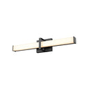 Golden Lighting 5623-B24 BLK-OP Elon 24" LED Bath Bar in Matte Black with Opal Glass - Crescent Harbor