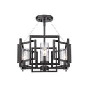 Golden Lighting 6068-4P Marco 4 Light Pendant in Clear Glass - Crescent Harbor