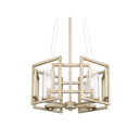 Golden Lighting 6068-4P Marco 4 Light Pendant in Clear Glass - Crescent Harbor
