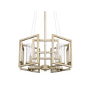 Golden Lighting 6068-4P Marco 4 Light Pendant in Clear Glass - Crescent Harbor