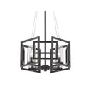 Golden Lighting 6068-4P Marco 4 Light Pendant in Clear Glass - Crescent Harbor