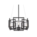 Golden Lighting 6068-4P Marco 4 Light Pendant in Clear Glass - Crescent Harbor