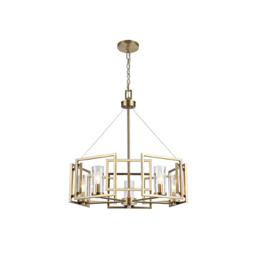 Golden Lighting 6068-5 Marco 5 Light Chandelier - Crescent Harbor