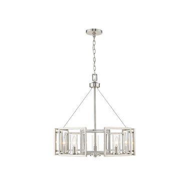 Golden Lighting 6068-5 Marco 5 Light Chandelier - Crescent Harbor