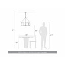 Golden Lighting 6068-5 Marco 5 Light Chandelier - Crescent Harbor