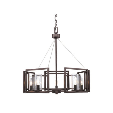 Golden Lighting 6068-5 Marco 5 Light Chandelier - Crescent Harbor