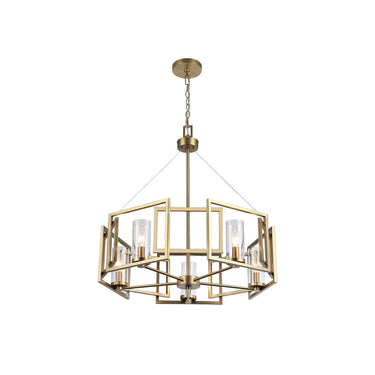 Golden Lighting 6068-5 Marco 5 Light Chandelier - Crescent Harbor