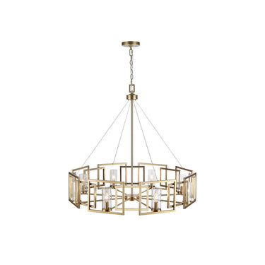 Golden Lighting 6068-8 Marco 8 Light Chandelier - Crescent Harbor