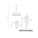Golden Lighting 6068-8 Marco 8 Light Chandelier - Crescent Harbor