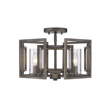 Golden Lighting 6068-FM Marco Flush Mount - Crescent Harbor