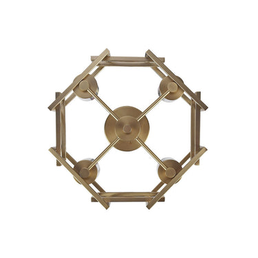 Golden Lighting 6068-FM Marco Flush Mount - Crescent Harbor