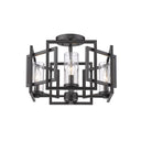 Golden Lighting 6068-FM Marco Flush Mount - Crescent Harbor