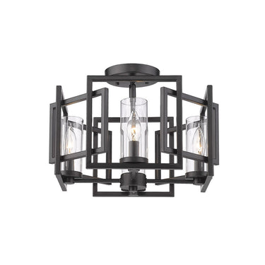 Golden Lighting 6068-FM Marco Flush Mount - Crescent Harbor