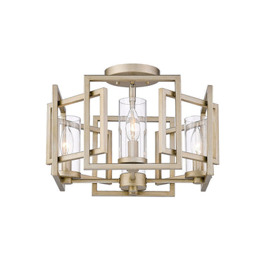 Golden Lighting 6068-FM Marco Flush Mount - Crescent Harbor