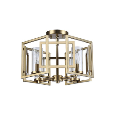 Golden Lighting 6068-FM Marco Flush Mount - Crescent Harbor