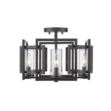 Golden Lighting 6068-FM Marco Flush Mount - Crescent Harbor
