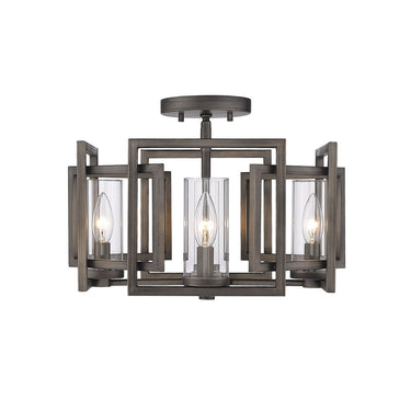 Golden Lighting 6068-FM Marco Flush Mount - Crescent Harbor