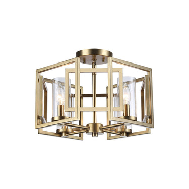 Golden Lighting 6068-FM Marco Flush Mount - Crescent Harbor
