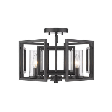 Golden Lighting 6068-FM Marco Flush Mount - Crescent Harbor