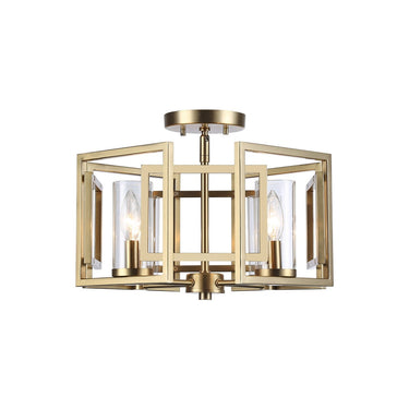 Golden Lighting 6068-FM Marco Flush Mount - Crescent Harbor