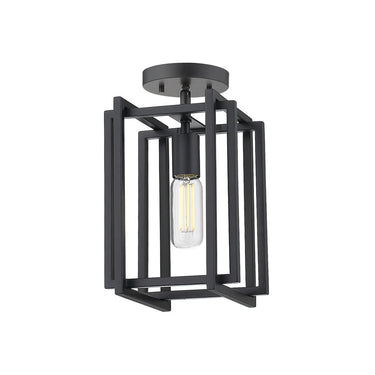 Golden Lighting 6070-1SF Tribeca Semi-Flush - Damp - Crescent Harbor