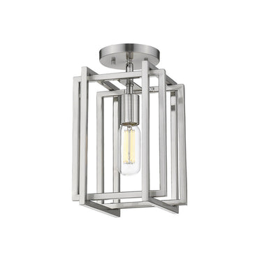Golden Lighting 6070-1SF Tribeca Semi-Flush - Damp - Crescent Harbor