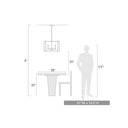 Golden Lighting 6070-6 BLK-BLK Tribeca 6 Light Chandelier in Matte Black with Matte Black Accents - Crescent Harbor