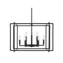 Golden Lighting 6070-9 BLK Tribeca 9 Light Chandelier in Matte Black - Crescent Harbor