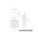 Golden Lighting 6070-BA3 3-Light Bath Vanity - Crescent Harbor