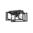 Golden Lighting 6070-FM Tribeca 2 Light Flush-Mount - Crescent Harbor
