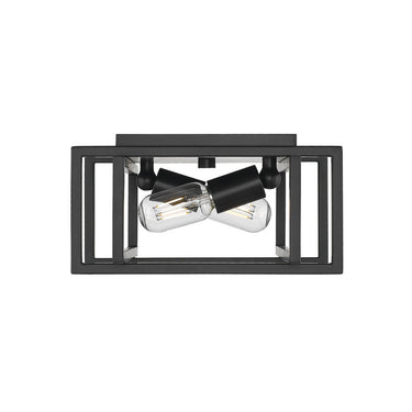 Golden Lighting 6070-FM Tribeca 2 Light Flush-Mount - Crescent Harbor