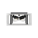 Golden Lighting 6070-FM Tribeca 2 Light Flush-Mount - Crescent Harbor