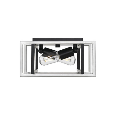Golden Lighting 6070-FM Tribeca 2 Light Flush-Mount - Crescent Harbor