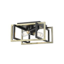 Golden Lighting 6070-FM Tribeca 2 Light Flush-Mount - Crescent Harbor