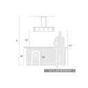 Golden Lighting 6070-LP Tribeca Linear Pendant - Crescent Harbor