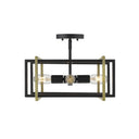 Golden Lighting 6070-SF Tribeca 4 Light Semi-Flush - Crescent Harbor