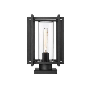Golden Lighting 6071-OPR NB-CLR 1 Light Outdoor Pier Mount - Crescent Harbor