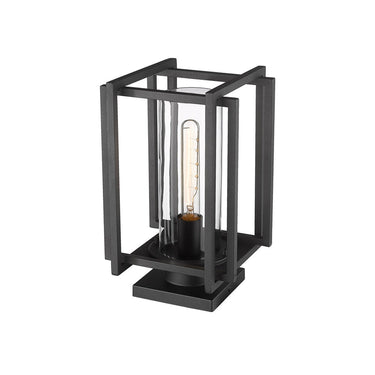 Golden Lighting 6071-OPR NB-CLR 1 Light Outdoor Pier Mount - Crescent Harbor