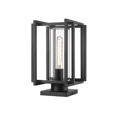 Golden Lighting 6071-OPR NB-CLR 1 Light Outdoor Pier Mount - Crescent Harbor