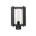 Golden Lighting 6071-OPST NB-CLR 1 Light Outdoor Post Light - Crescent Harbor