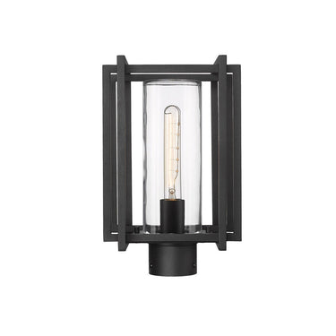 Golden Lighting 6071-OPST NB-CLR 1 Light Outdoor Post Light - Crescent Harbor