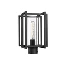 Golden Lighting 6071-OPST NB-CLR 1 Light Outdoor Post Light - Crescent Harbor