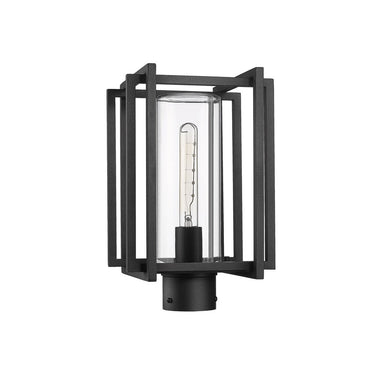 Golden Lighting 6071-OPST NB-CLR 1 Light Outdoor Post Light - Crescent Harbor