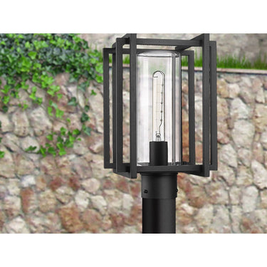 Golden Lighting 6071-OPST NB-CLR 1 Light Outdoor Post Light - Crescent Harbor